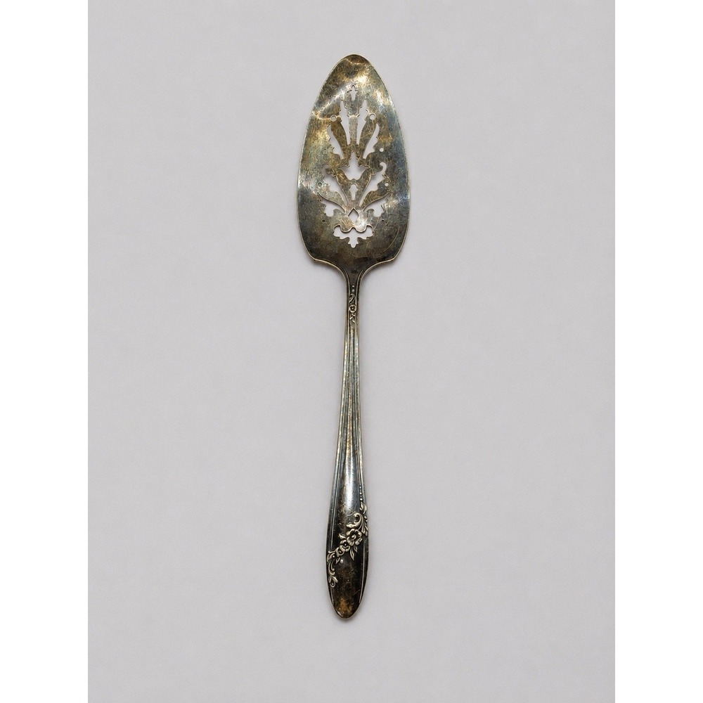 Vintage Tudor Plate Oneida Community Silverplate Pierced Pie / Cake Server